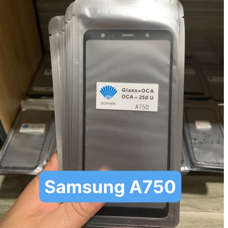 Kính ép màn hình liền keo Samsung A750 / A7-2018