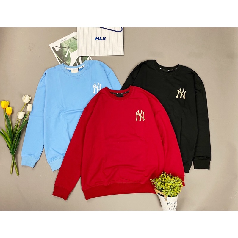 Hoodies dài tay NY đủ màu Áo dài tay thu đông nỉ da cá FULL TAG