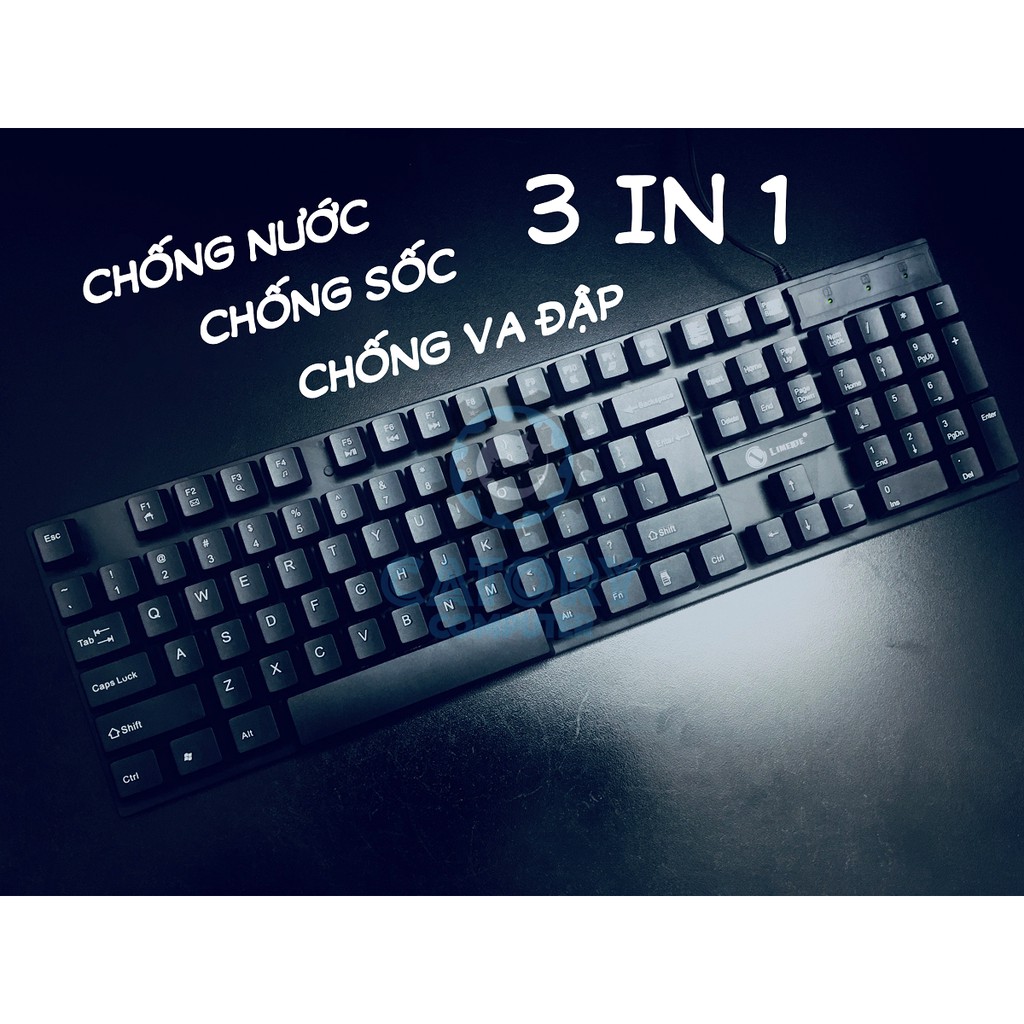 Bàn Phím Máy Tính Laptop Có Dây Classic K15 Siêu Bền Chống Nước Chống Va Đập – BH 12 Tháng