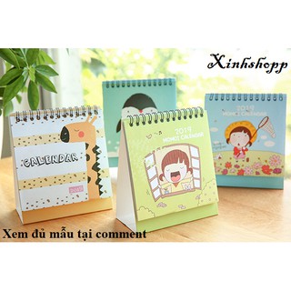 [Thanh Lý] Lịch Để Bàn 2019 Cỡ 12x12cm
