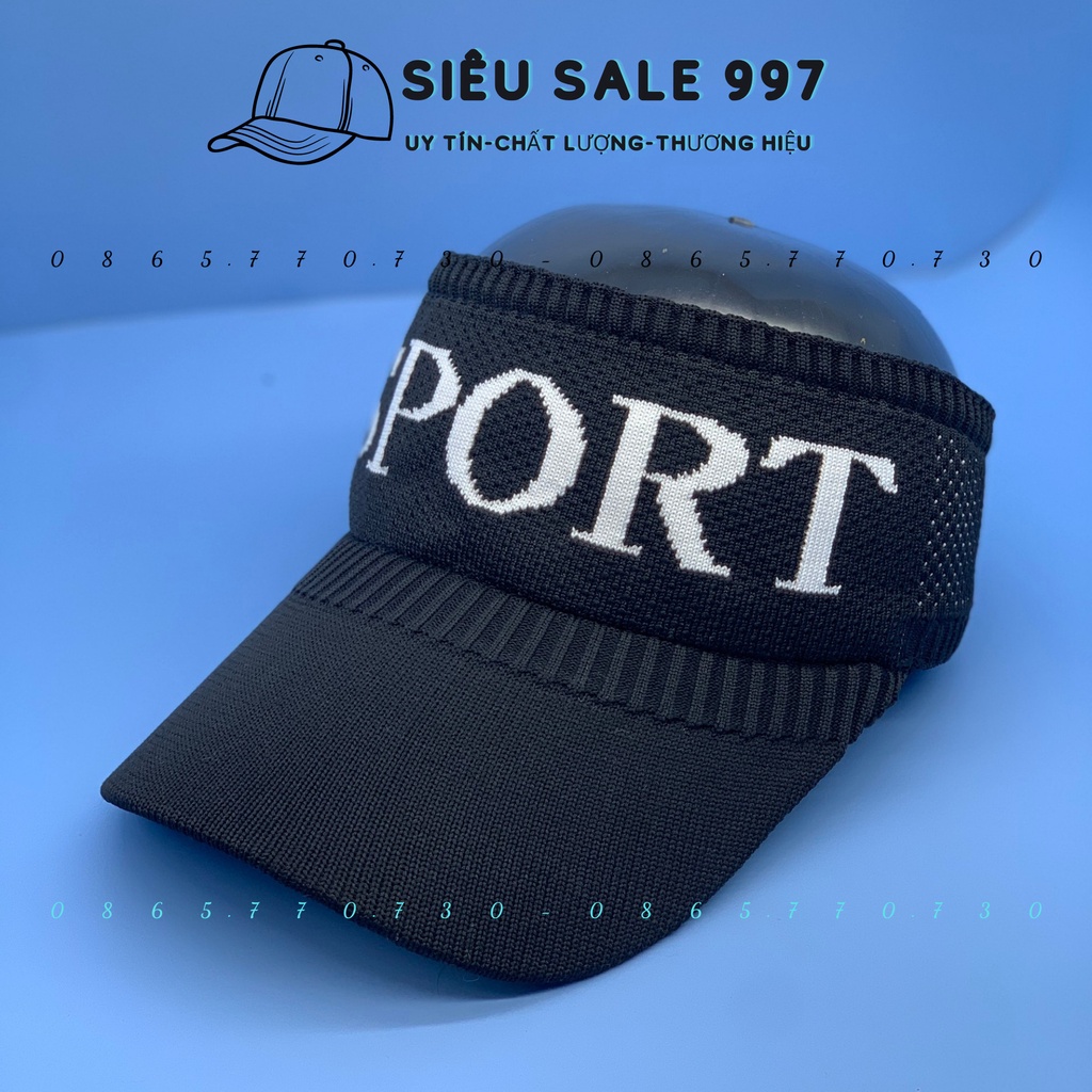 Nón Len nữa đầu SPORT hàng QC nhập, Vãi Dày - Nón Thể Thao Ngoài Trời Nữa Đầu Nữ