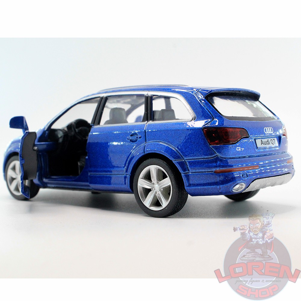 Mô hình ô tô kim loại Audi Q7 tỷ lệ 1:36, xe SUV đồ chơi kích thước 13cm chạy cót mở 2 cửa lorenshop