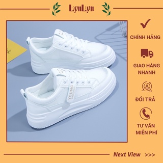 Giày sneaker nữ trắng Hàn Quốc, thể thao thời trang xinh cute cho học sinh, đi học đẹp xịn xò, đáng yêu
