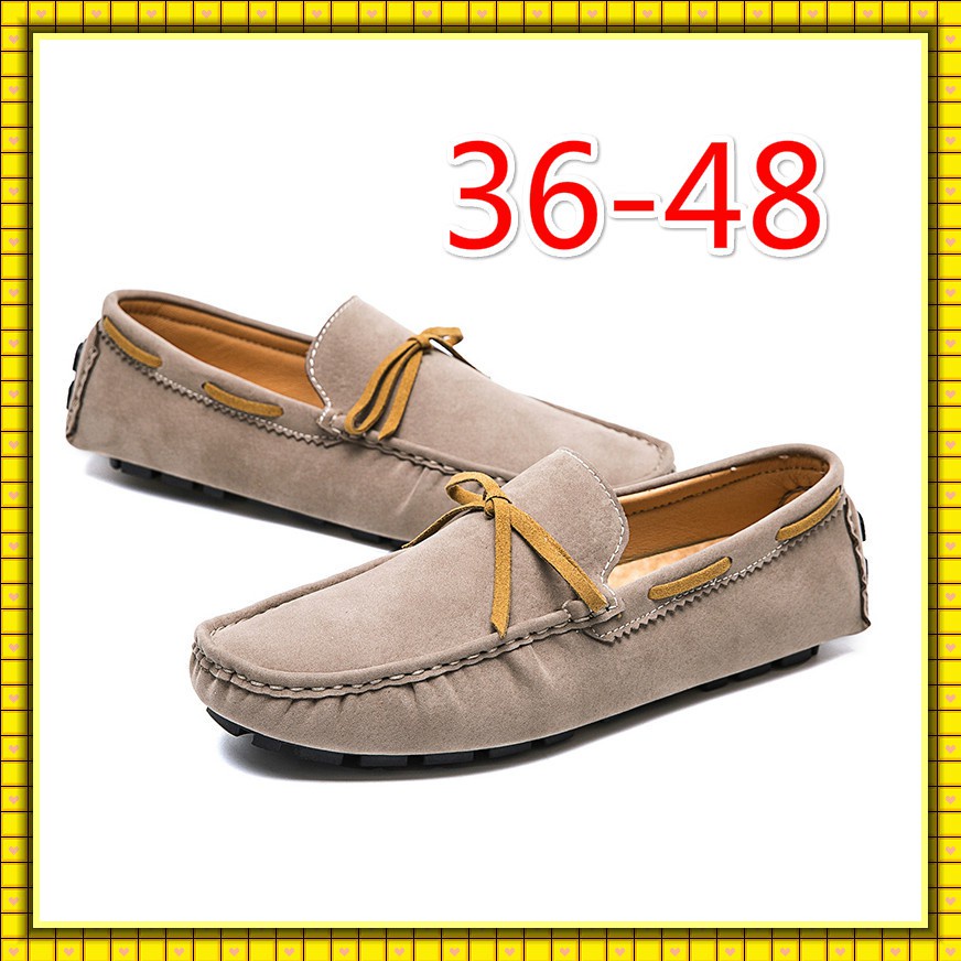 Giày Lười Chất Liệu Bằng Da Màu Đen Cho Nam size 45 46 47 48 Giày Thể Thao Thiết Kế Đơn Giản Thời Trang Trẻ Trung