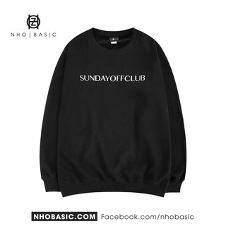 Áo thu đông cổ tròn dáng unisex cực đẹp SundayOffClub
