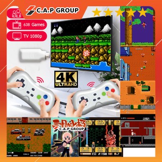MÁY CHƠI GAME 638 TRÒ KHÔNG DÂY KẾT NỐI TIVI QUA CÔNG HDMI