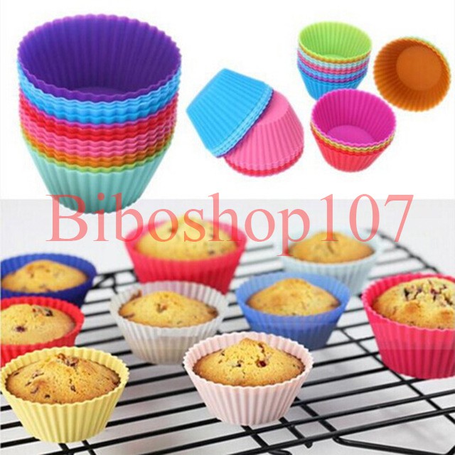 Khuôn silicon cupcake tròn 7cm