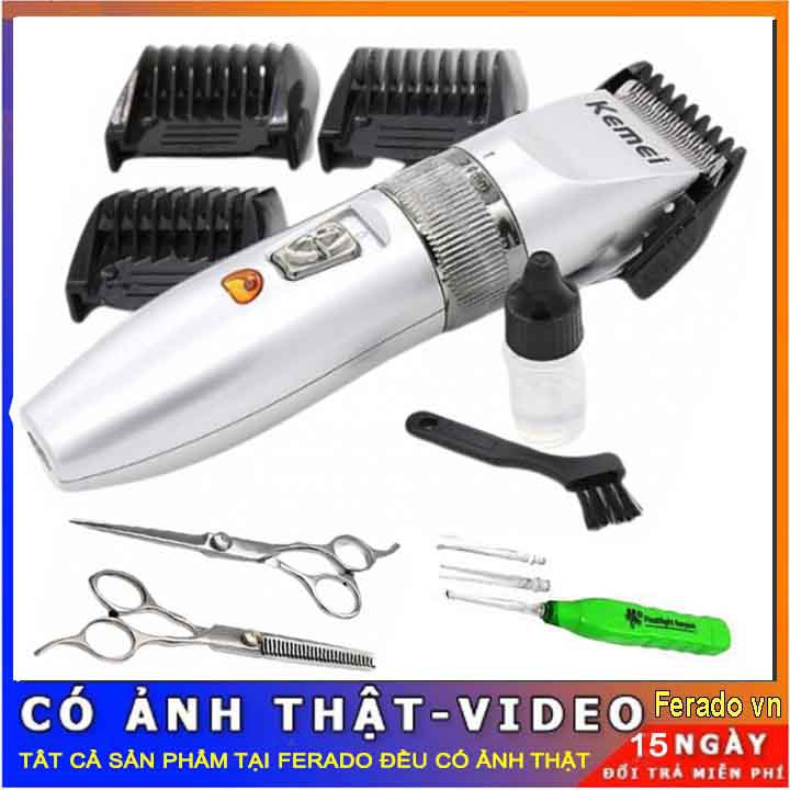 Tông đơ kemei 27c  cắt tóc lưỡi dao không gỉ