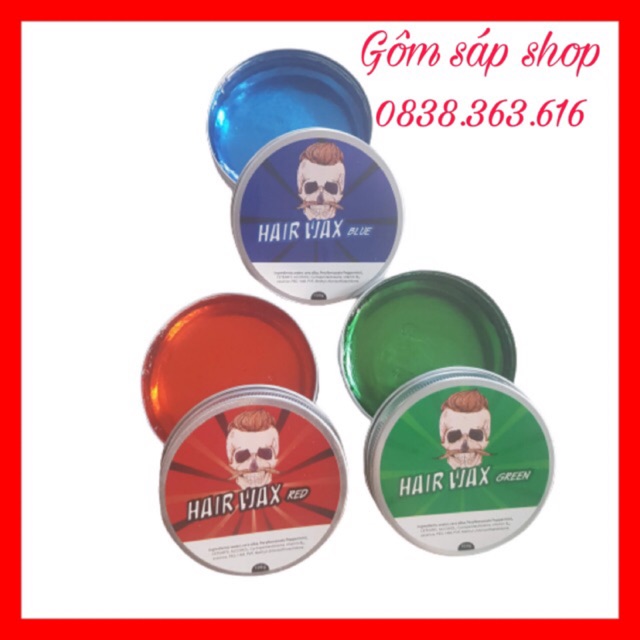 Sáp Vuốt Tóc SIÊU HOT HAIR WAR BLUE (đủ màu tùy chọn)/100G DẠNG POMADE