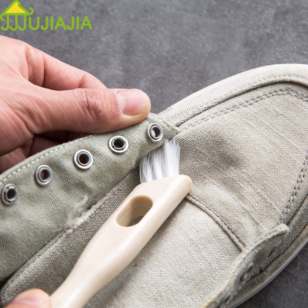 Bàn Chải Chà Giày JUJIAJIA Có Hai Đầu Với Tay Cầm Dài Tiện Lợi