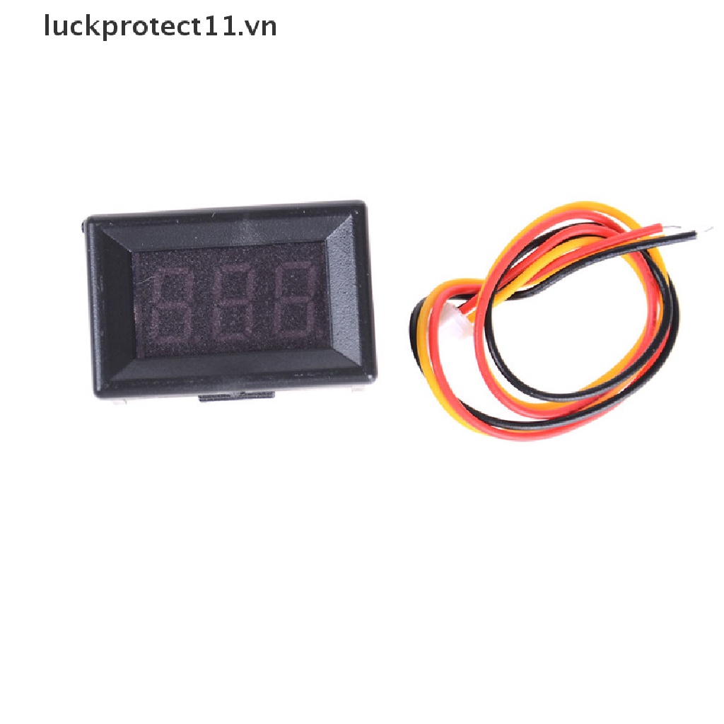 Vôn Kế Điện Tử Mini 3 Dây Có Đèn LED 0-100V