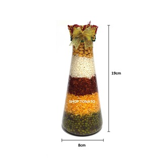 CHAI NGŨ CỐC THÁP TRÒN CAO 19CM