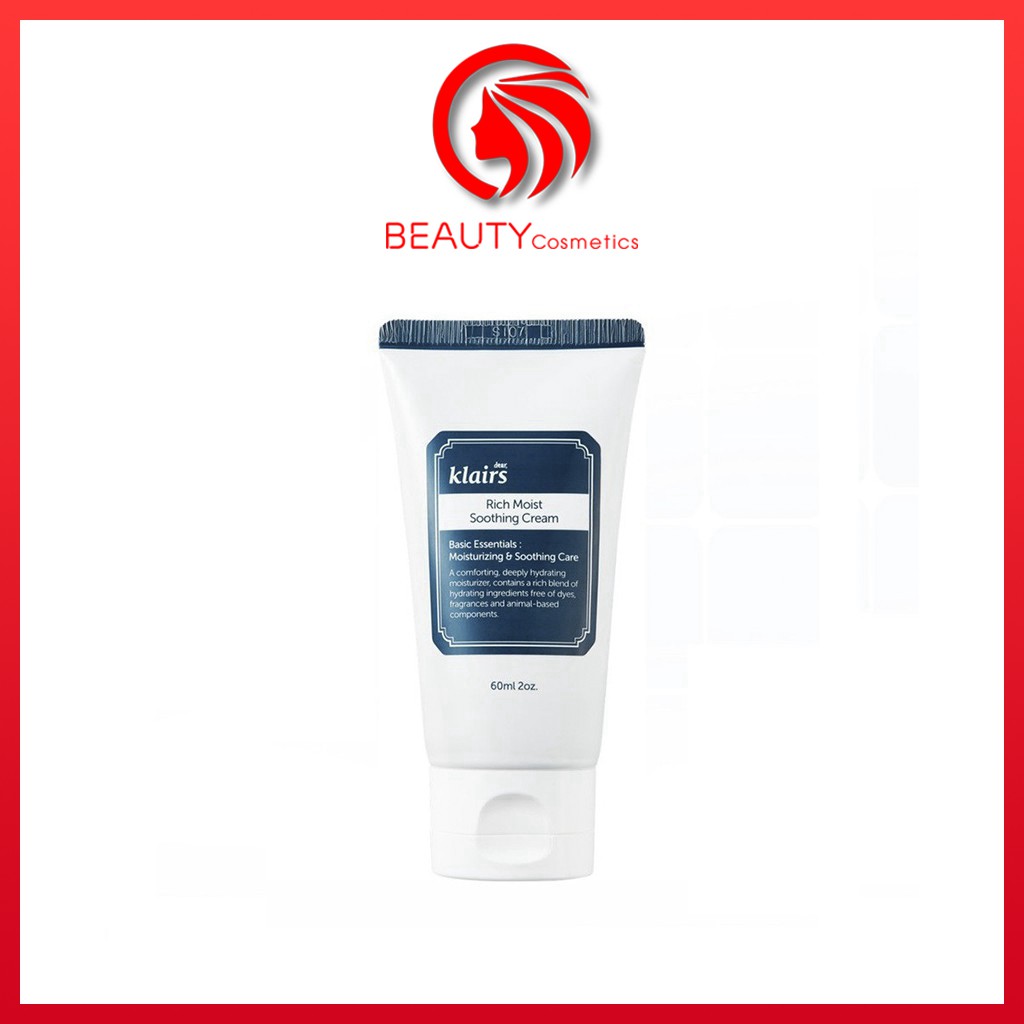 Kem Dưỡng Ẩm Cho Da Khô Klairs Rich Moist Soothing Cream (60ml)
