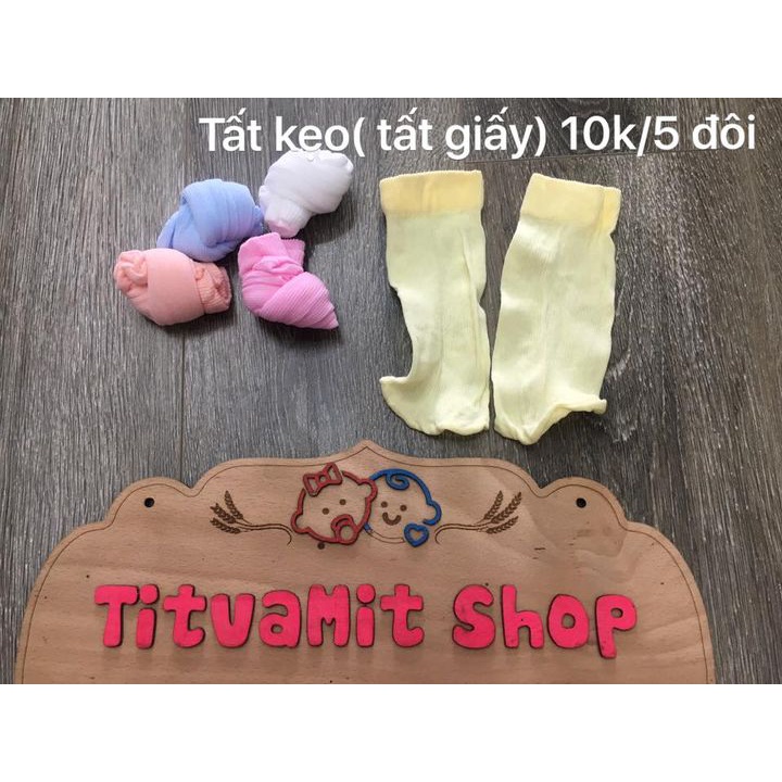 Tất kẹo, tất giấy cho bé sơ sinh