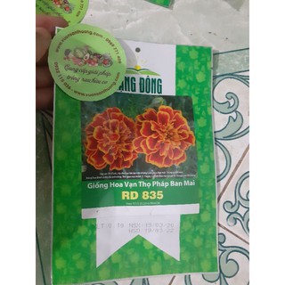 Hạt Giống Hoa Vạn Thọ Pháp Ban Mai Rd 835 Gói 0,1 g, Trồng Quanh Năm