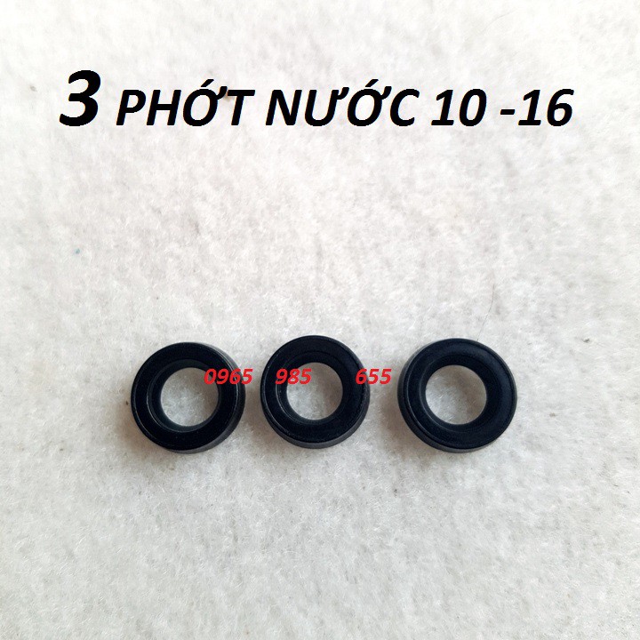 Phớt máy rửa xe bộ 6 gioăng phớt nước và phớt dầu cho máy xịt cao áp 10-16mm - phớt máy rửa xe mini