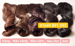 [HÌNH THẬT] Cột tóc xoăn ngắn 28cm C005