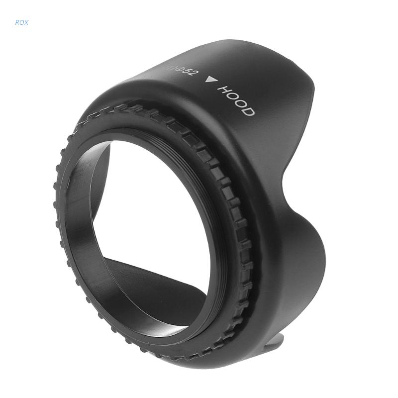 Loa che nắng ROX 52mm cho ống kính Nikon Canon Sony DSLR