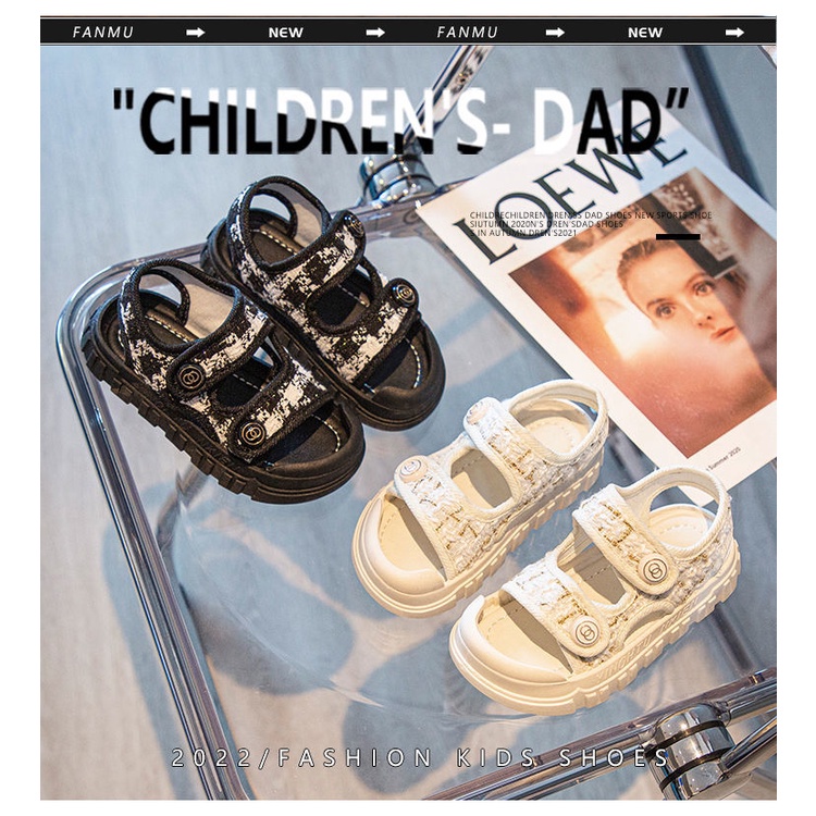 Giày Sandal Đế Mềm Siêu cho bé gái và bé trai hoạ tiết đính khuy từ 2-10 tuổi