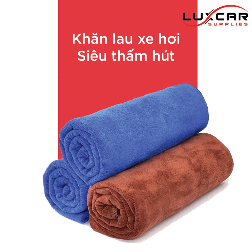 Khăn Microfiber 3M Lau Xe Hơi Mềm Mịn Thấm Hút Nước Tốt Chuyên Dụng Lau Rửa Xe Hơi Xe Máy Ô Tô (Màu Ngẫu Nhiên)