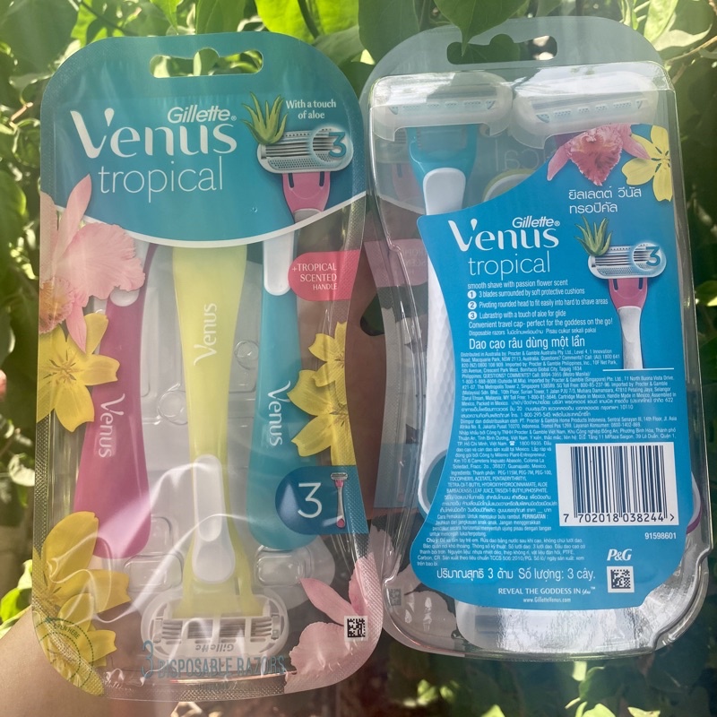 Dao Cạo Dành Cho Phụ Nữ Gillette Sensitive Venus đầu nha đam