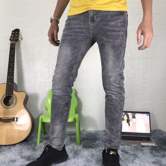 Quần jean nam đẹp quần jeans Nam thời trang mẫu trơn hàng chuẩn shop 2010 ( có size đại 33-34)