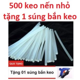 Combo 500 keo nến nhỏ dài 25cm tặng 1 súng bắn keo 20w