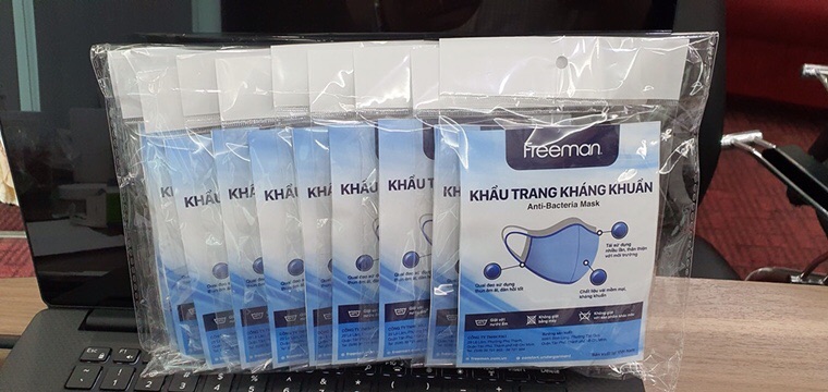 Set khẩu trang vải có lớp kháng khuẩn Freeman