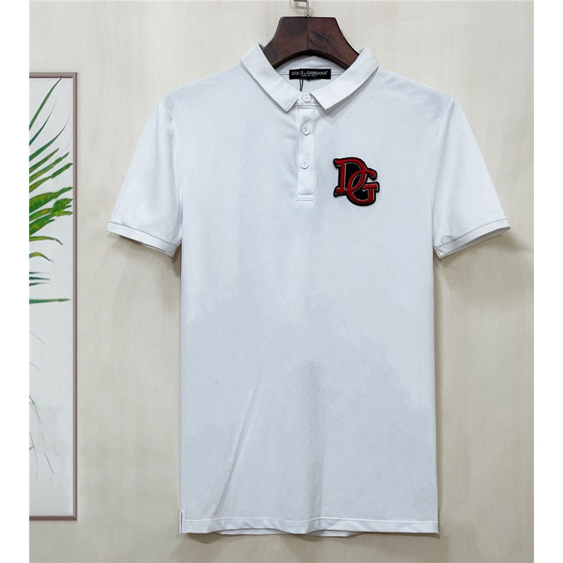 Áo Thun POLO D0LCE & Gaba 2022 Tay Ngắn Thêu Chữ Size S-4XL