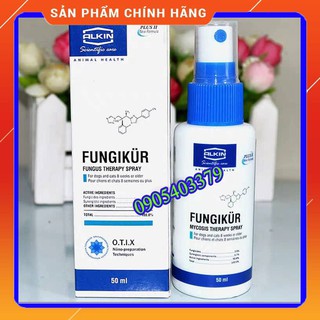 FUNGIKUR – Chai phun diệt Nấm ngoài da trên Chó Mèo thẩm thấu cao