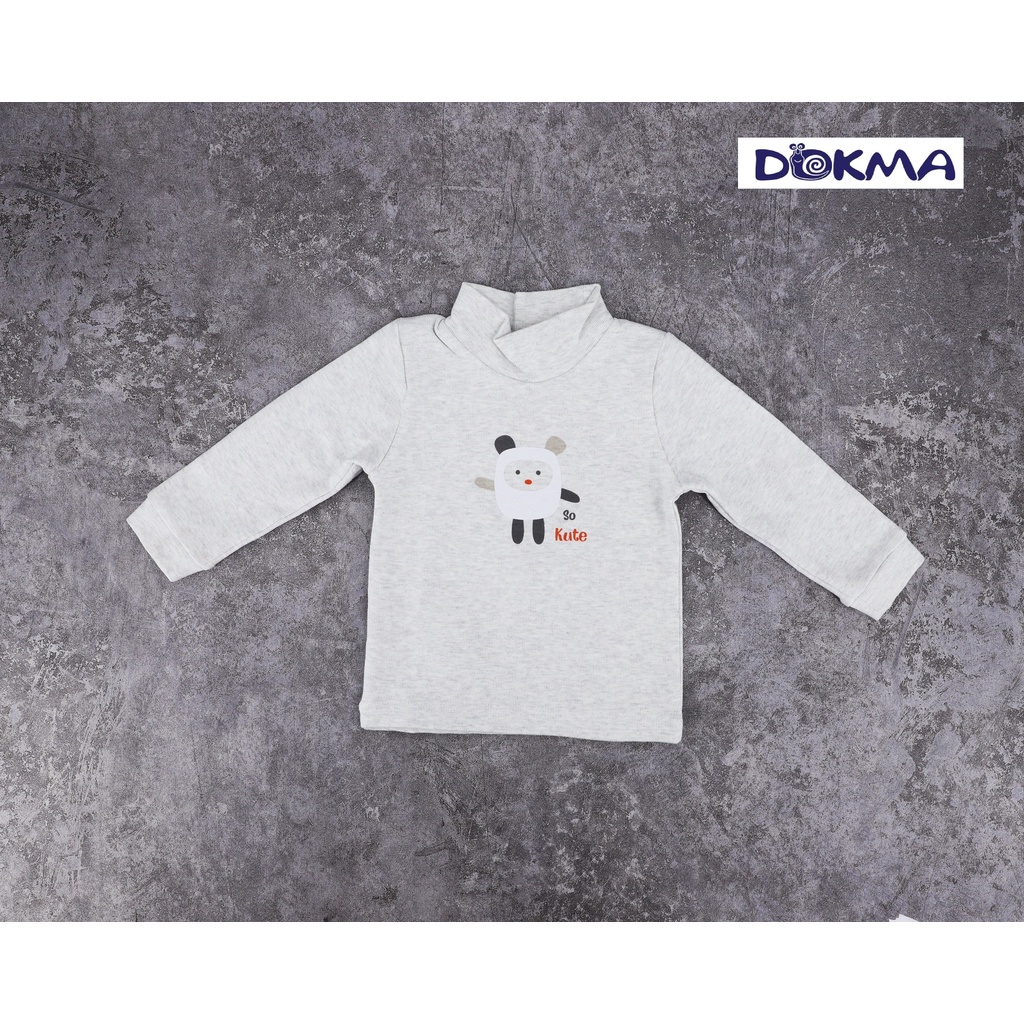 DA138 Áo sơ sinh cổ 4cm Dokma (9-36M)