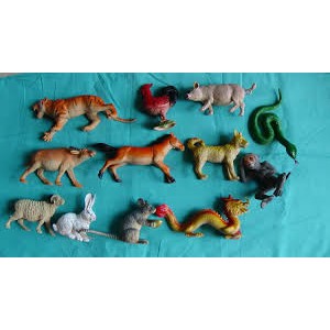 Bộ đồ chơi thú 12 con giáp nhỏ