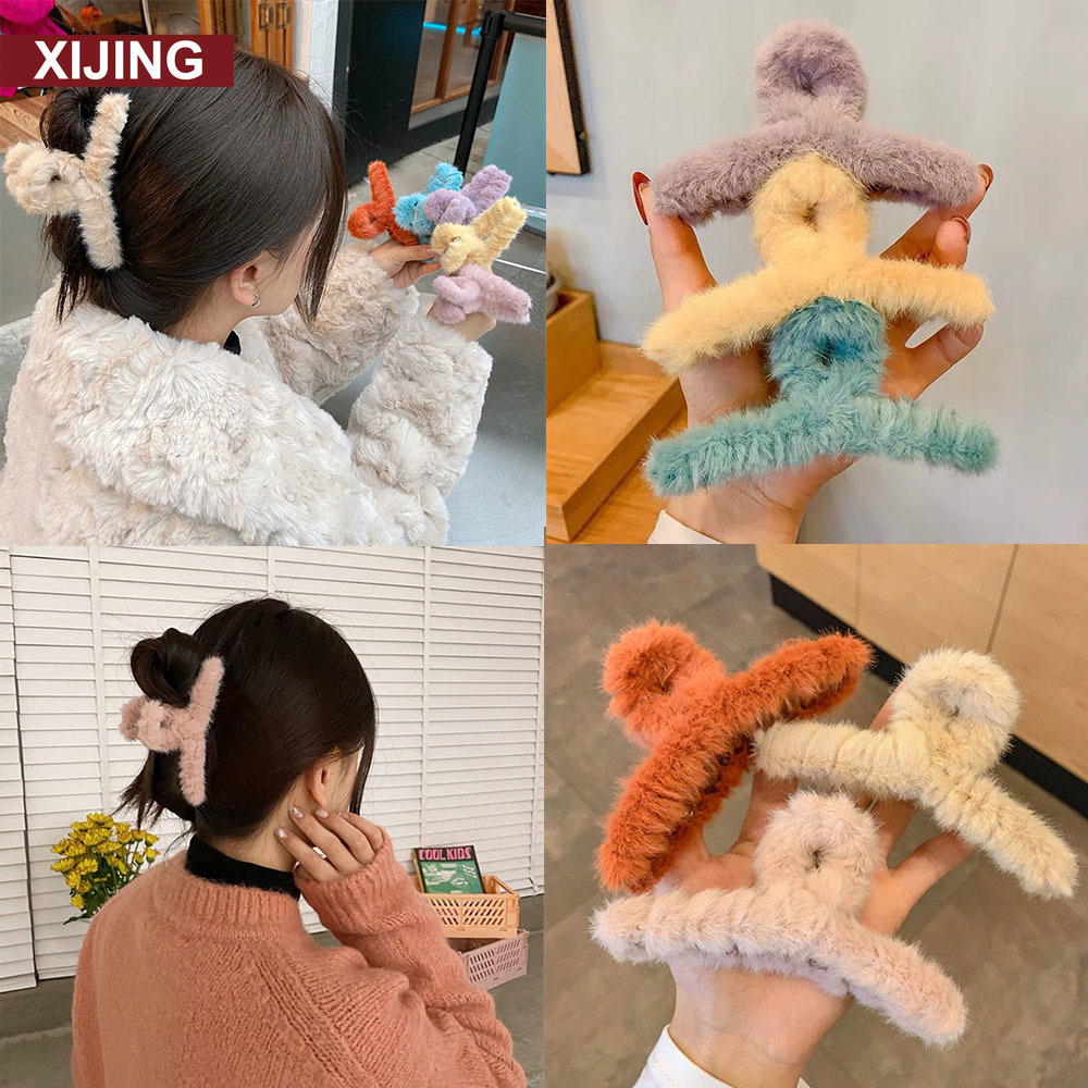 【COD】Kẹp Tóc Thỏ 7 Màu Thanh Lịch Tinh Tế Cho Nữ