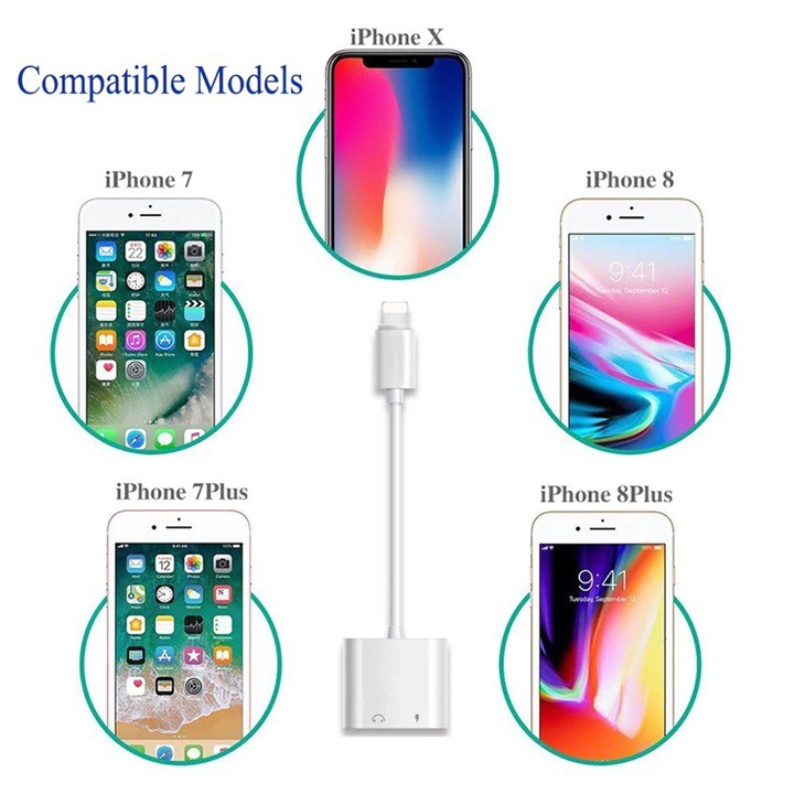 Adapter Chia Công Lightning Cho Iphone 7 8 X Đạt Chuẩn Apple