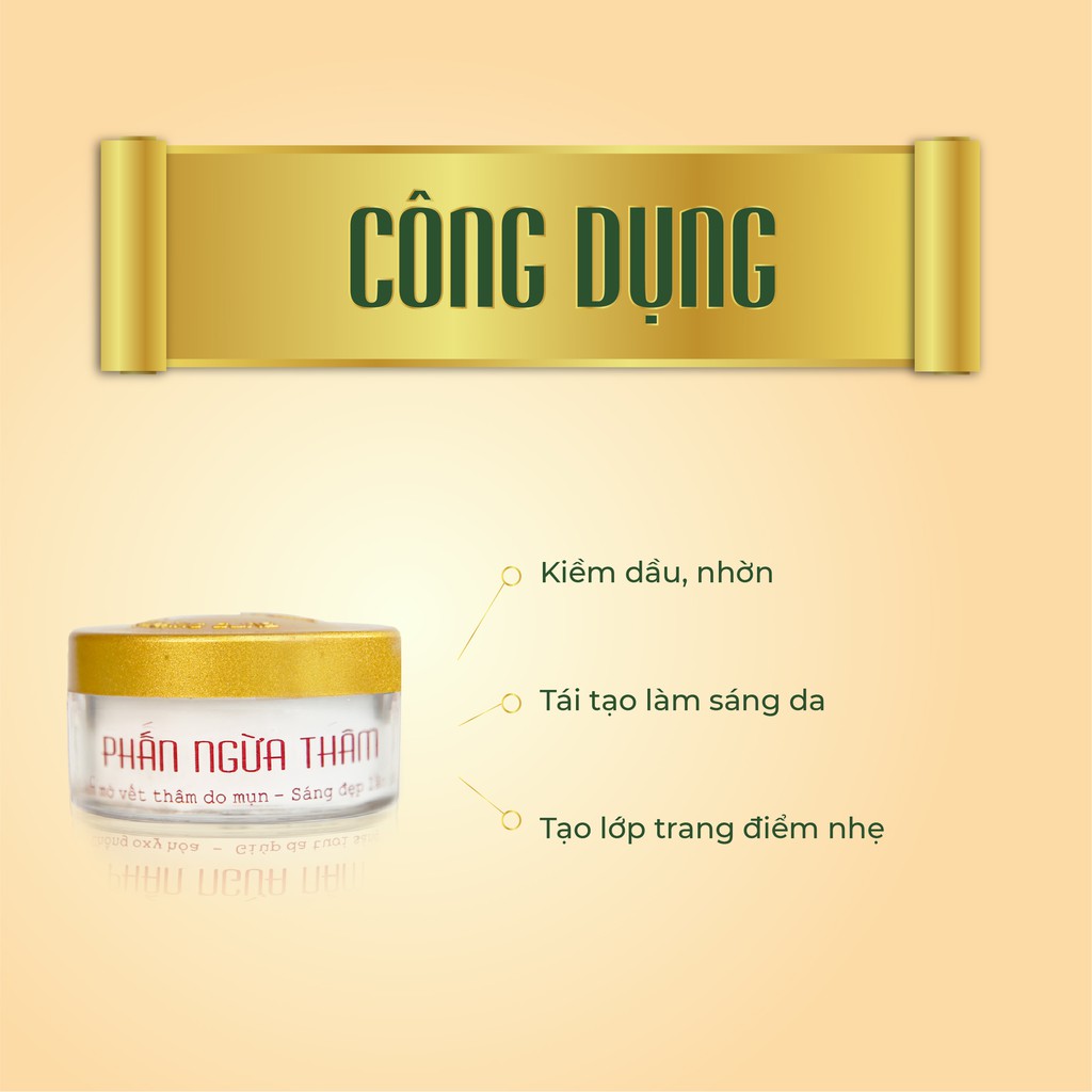 Phấn ngừa thâm  Phấn Nụ Hoàng Cung dạng nén giúp kiềm dầu, nhờn, làm lành và mờ các vết thâm do mụn gây ra 25gr | BigBuy360 - bigbuy360.vn