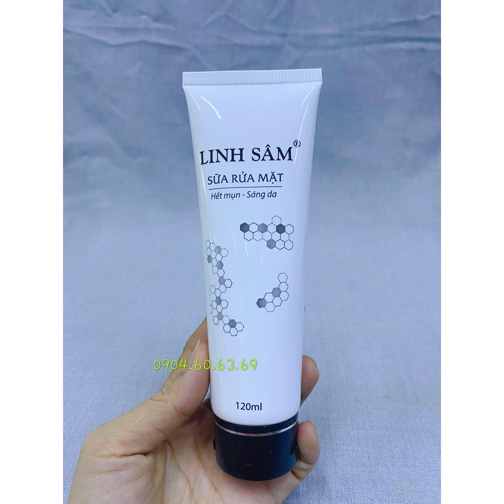 Sữa Rửa Mặt Hết Mụn Sáng Da LINH SÂM 120ml Chuyên Cho Da Mụn