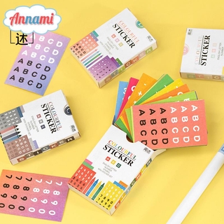 Bộ 48 miếng hình dán chữ số và chữ cái dùng trang trí