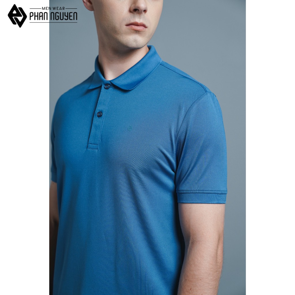 Áo phông cộc tay nam polo PHAN NGUYỄN vải cotton thoáng mát thấm hút mồ hôi co giãn thoải mái APC.160 | BigBuy360 - bigbuy360.vn