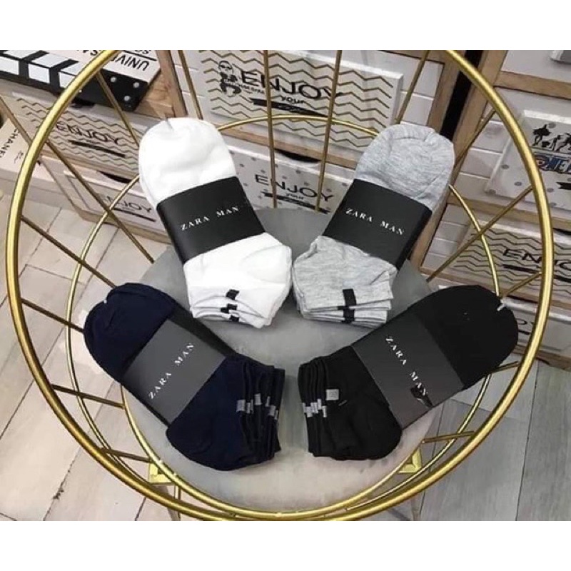 Tất vớ nam nữ unisex cổ ngắn chất liệu Cotton co giãn mềm mại