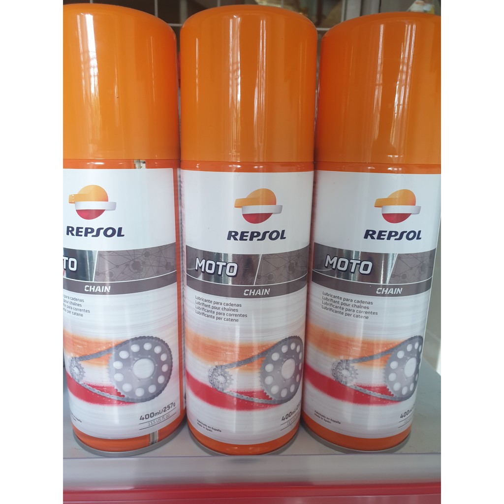 Dưỡng sên, bôi trơn sên REPSOL ( 400 ml )