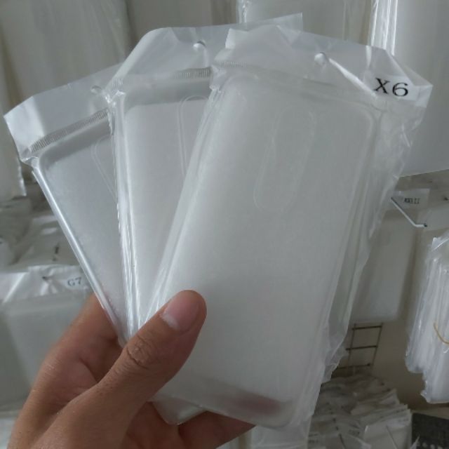 Combo 3 chiếc ốp silicon trong suốt nokia x6 (loại A)