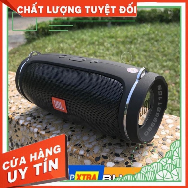 Loa Bluetooth Mini JBL Charge 4+ bass tốt khoẻ - có dây đeo Version 2021