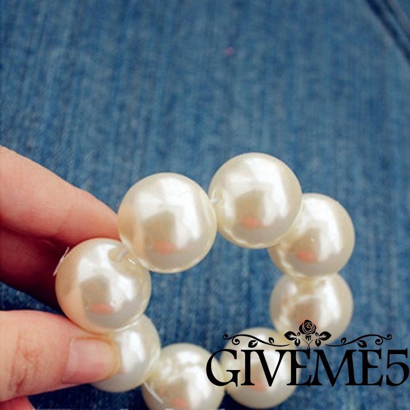 Dây cột tóc đính ngọc trai thời trang