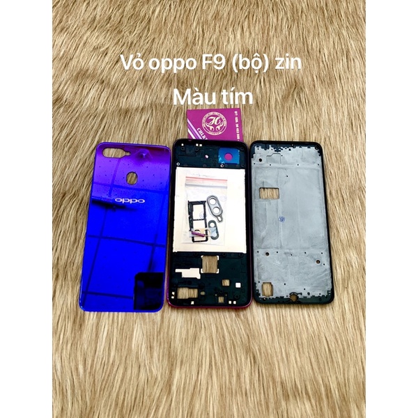 vỏ oppo F9 (bộ) khung sườn + nút linh tinh