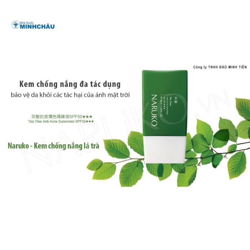 Kem Chống Nắng Dành Cho Da Mụn Naruko Tea Tree Anti-Acne Sunscreen SPF50 30 ml