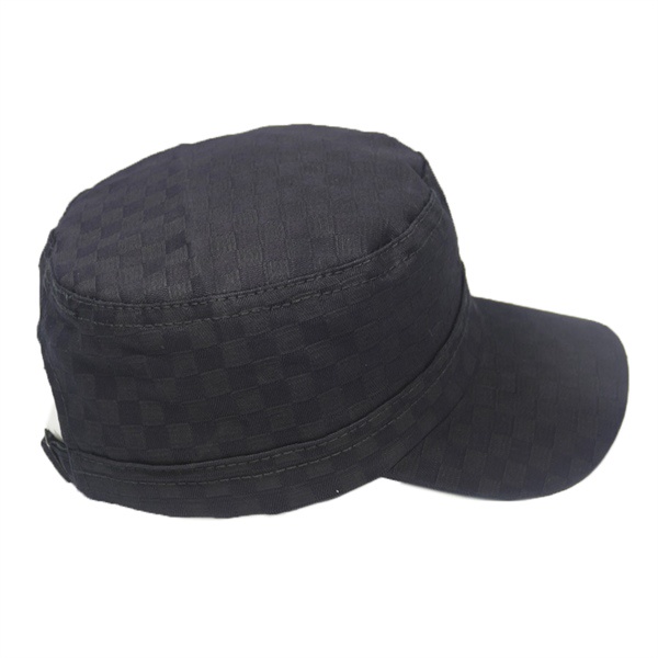 Nón kết đầu bằng có đuôi logo con báo kim loại độc đáo - Đen