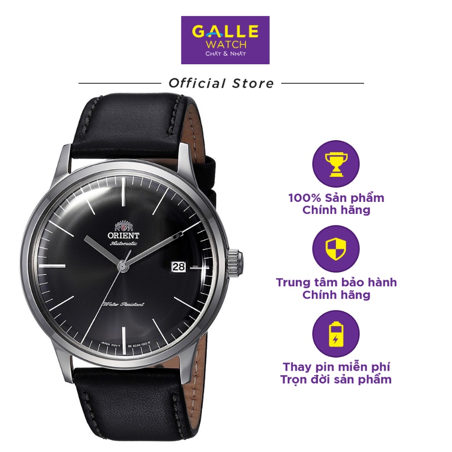 Đồng hồ cơ nam Orient FAC0000DB0 mặt kính cứng chống va đập, chống nước 3 ATM, dây da thời trang cao cấp chính hãng