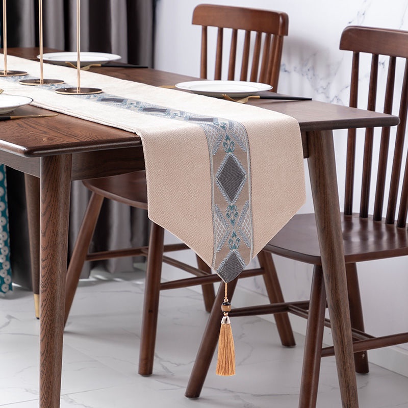 Khăn trải bàn 30*180/260cm thiết kế đơn giản sang trọng