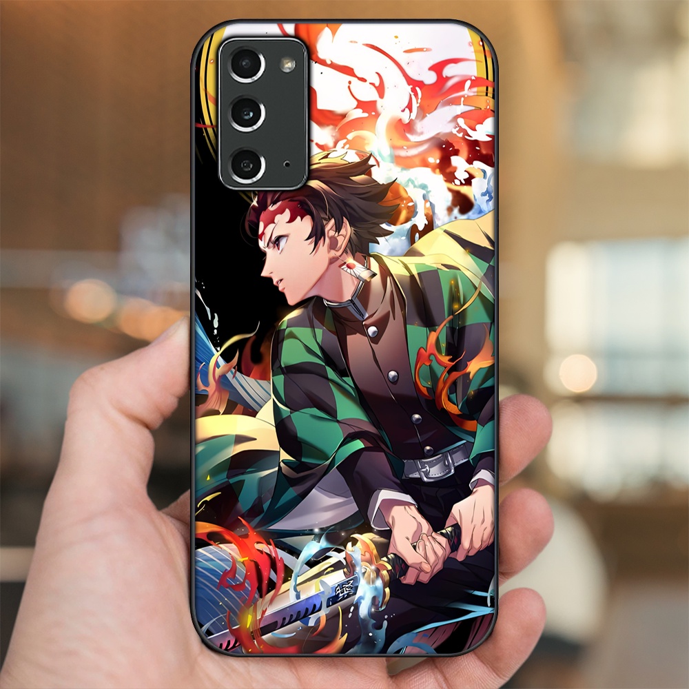 Ốp lưng Samsung Note 20 viền đen in hình Tanjiro Kimetsu No Yaiba