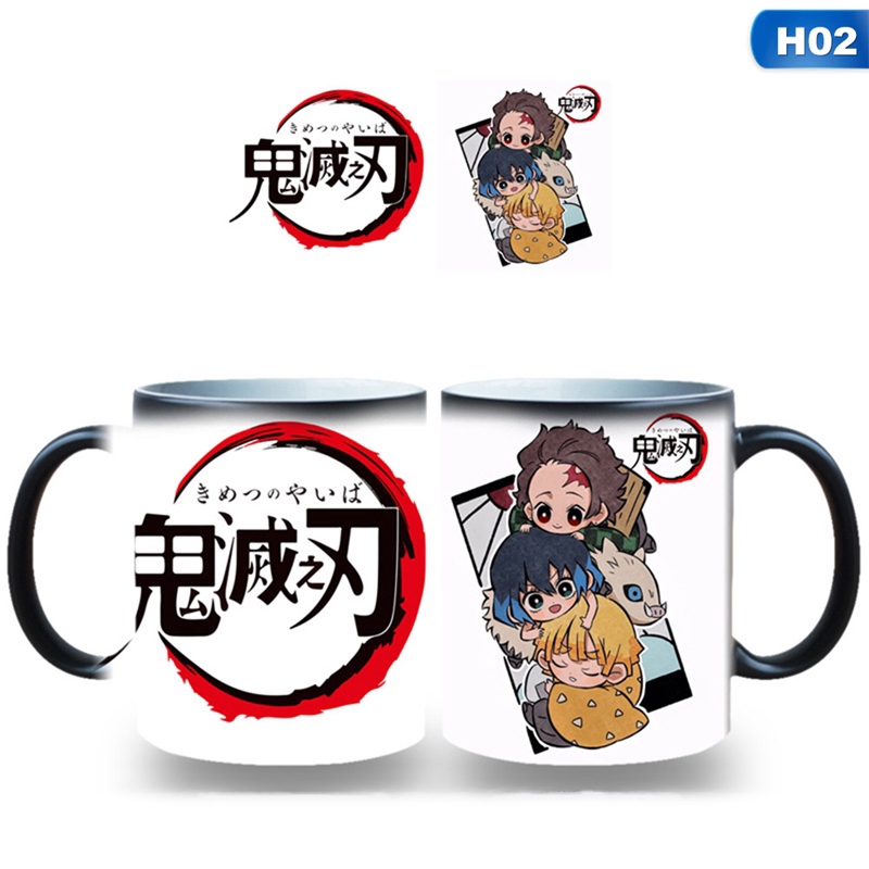 Ly uống cà phê/sữa bằng sứ in họa tiết Anime Demon Slayer: Kimetsu No Yaiba đẹp mắt